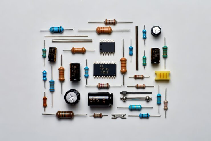 Electronic components and printed circuit board