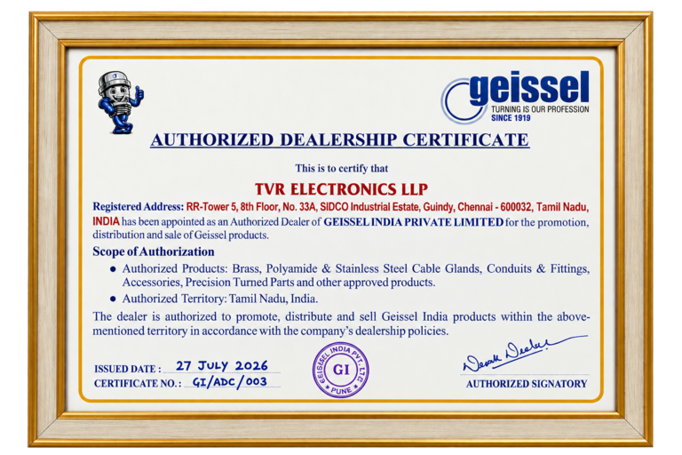 Authorized dealership Certificate certificate