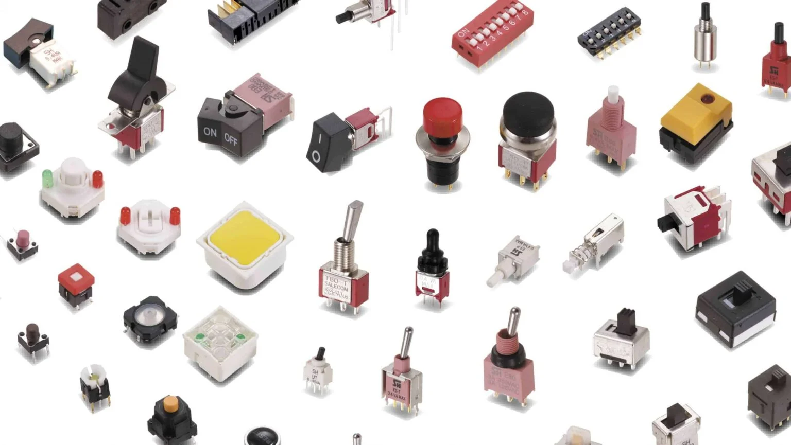 Switches and electronic equipment