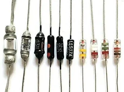 Electronic components close up