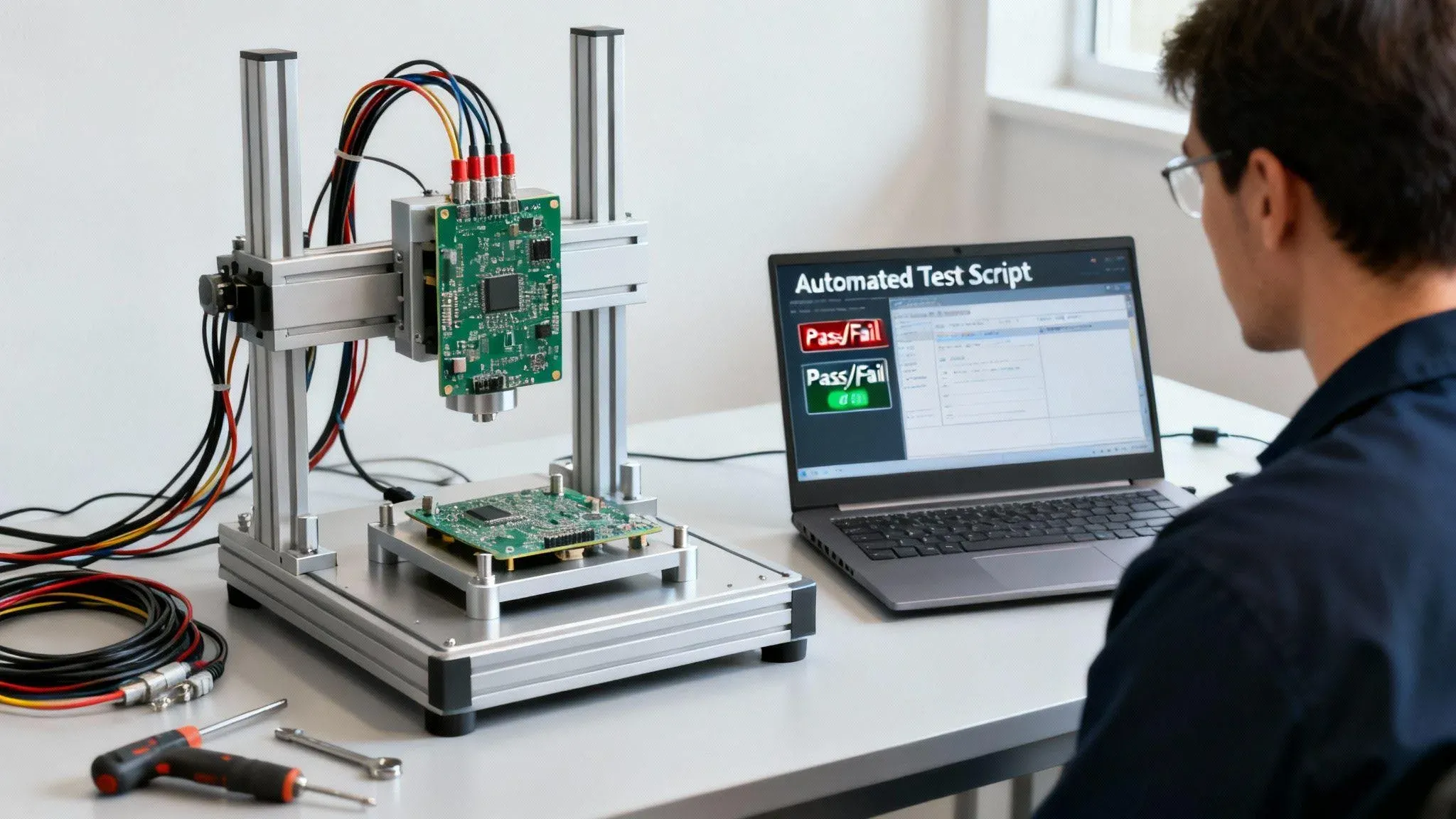 Test Development for test fixtures and engineering solutions